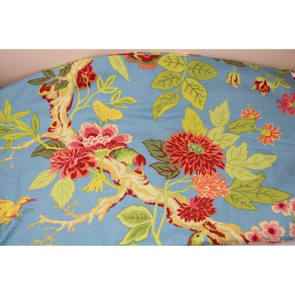 Home Decor Fabric Blue Floral Platinum Collection Richloom 92090 3 5/8 Yards - Picture 2 of 3